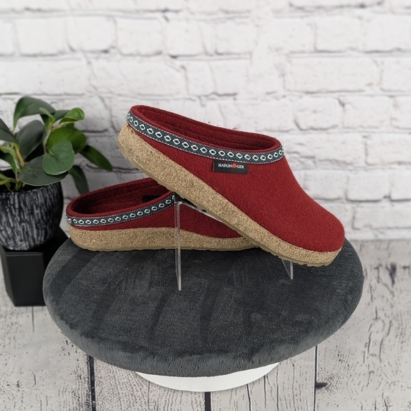 Haflinger wool GZ clog, 42, Chili / red - Picture 7 of 15